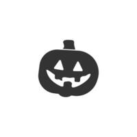 Halloween pumpkin icon isolated on white background vector