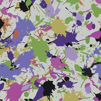 A colorful paint splatter pattern on a white background vector