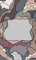 Abstract Marble Texture Frame vector