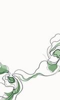 A drawing of a green and white smoke trail with free space for text vector