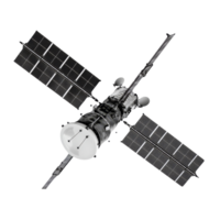 Satellite Features Solar Panels and Instruments On Isolated Background, Technological Design png