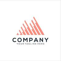 Abstract mountain logo design vector