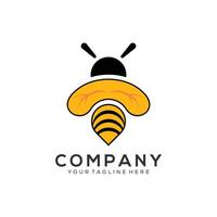 Abstract bee logo design vector