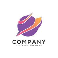 Abstract circle logo design vector