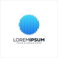 Abstract circle logo design vector