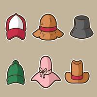 sets hat good for design graphic vector