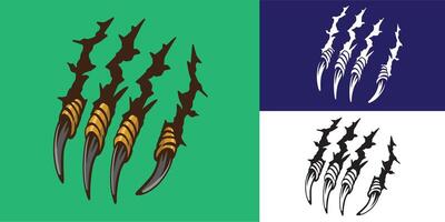 set of eagle claw good for sticker, decals, element design, tattoo design, etc vector