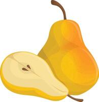 Isolated Pear Icon vector