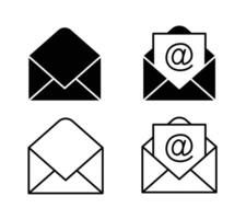 Mail icon set. Mailing icon. Email envelope. Mail sign. mail icon. vector
