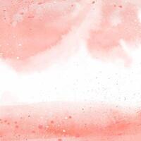 Abstract salmon pink hand painted watercolour background vector