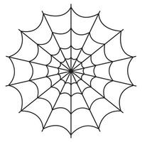 Halloween spiderweb icon isolated on white background. vector