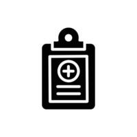 medical record solid icon design good for web or mobile app vector