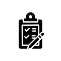 task list solid icon design good for web or mobile app vector