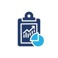 statistic report colored icon design good for web or mobile app vector