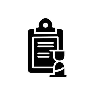 planning report solid icon design good for web or mobile app vector