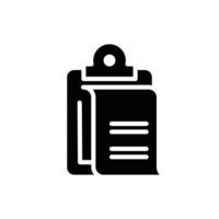 task list clipboard solid icon design good for web or mobile app vector
