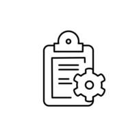 technical report thin outline icon design good for web or mobile app vector