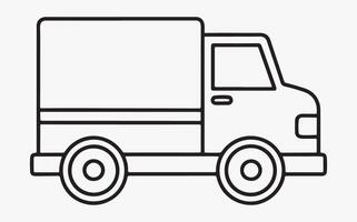 Abstract Truck Line Sketch image vector