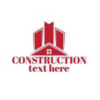 create minimalist construction real estate business logo design vector