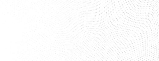white wavy dots abstract background for business corporate banner design vector