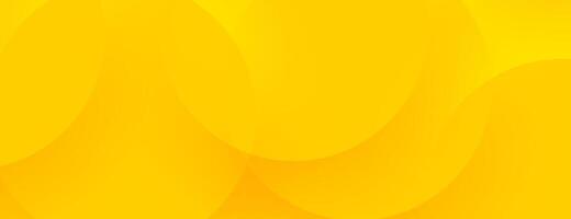 yellow abstract background with circles vector