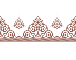 Ornamental design pattern on frame edge border, suitable for calligraphy, invitation cards, frame decoration png