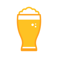Beer glass icon with simple and modern design png