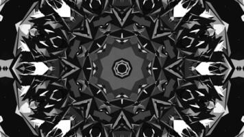 A black and white abstract design with many shapes video