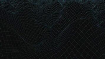 Abstract waves in black and white video