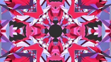 A pink and blue abstract background with a large star video