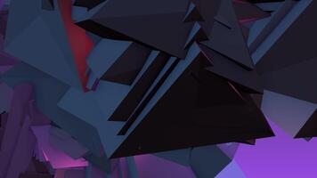 A 3d rendering of a bunch of triangles video