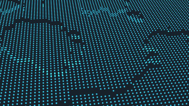 A blue dot map of the world on - A Blue Dot Map Of The World On A Black Background Video 