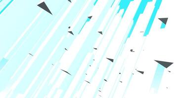 A blue and white background with triangles video