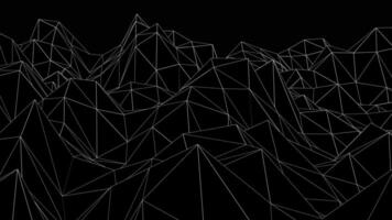 Black and white abstract background of mountains video