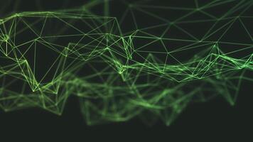 abstrato verde linhas em Preto fundo video