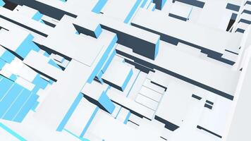 A 3d rendering of a city with many buildings video