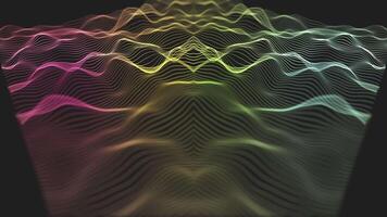 Abstract background with waves and lines video