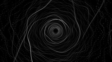 A black and white image of a vortex video
