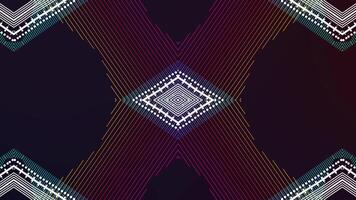 Abstract geometric pattern with lines and dots video