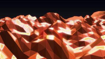 A low polygonal image of a mountain range video