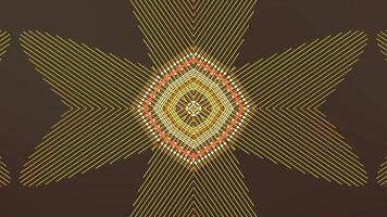 A pattern with a star in the center video