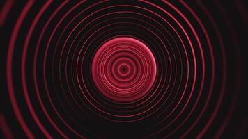 Red and black circular motion blur background video