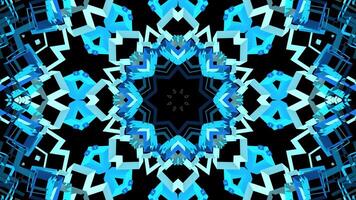 A blue and black abstract pattern with a star in the center video