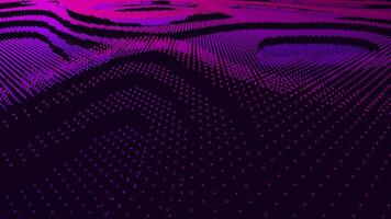 A purple and pink background with a wave pattern video