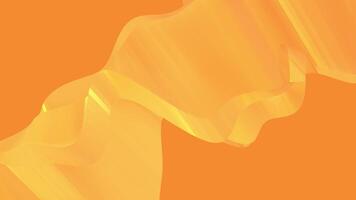 An orange background with a yellow wave video