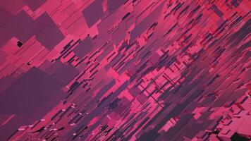 Abstract pink and black background with many squares video
