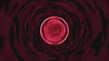 Red circular motion blur loop background video