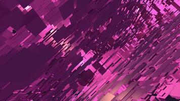 A pink background with many small squares video