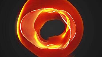 An abstract image of a circle with a red light video