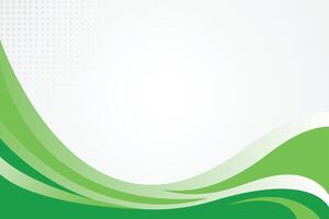 White and green background with shape vector